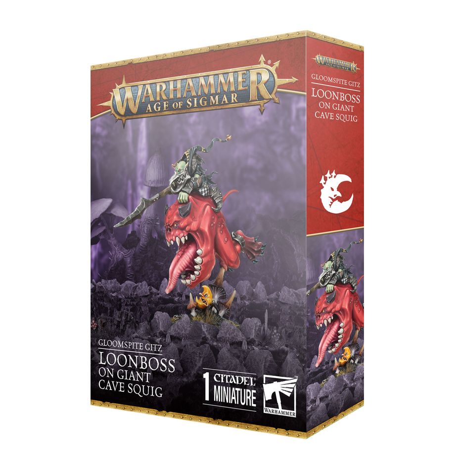 Gloomspite Gitz: Loonboss on Giant Squig