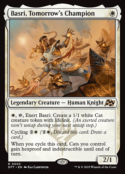 MTG Basri, Tomorrow's Champion DFT 003 Regular Nonfoil
