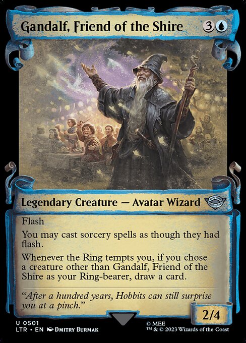 MTG Gandalf, Friend of the Shire LTR 501 Showcase Scrolls of Middle-earth Nonfoil