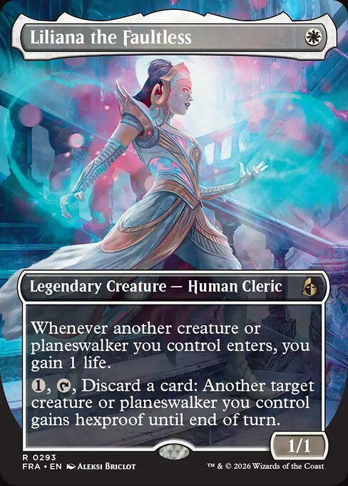 MTG Liliana the Faultless FRA 293 Borderless Echoed Pairs Nonfoil front