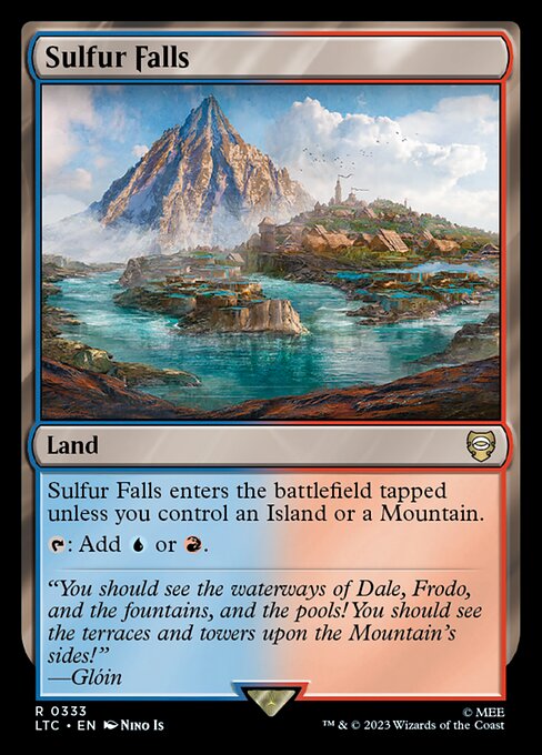 MTG Sulfur Falls LTC 333 Alternate Art Nonfoil