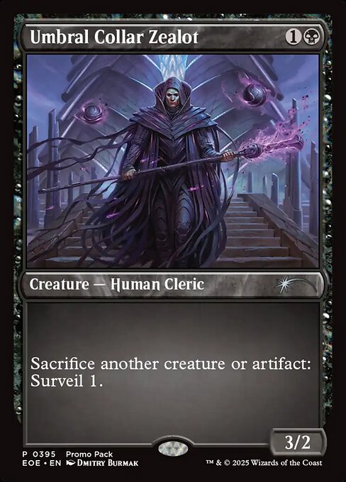 MTG Umbral Collar Zealot EOE 395 Promo Pack Foil