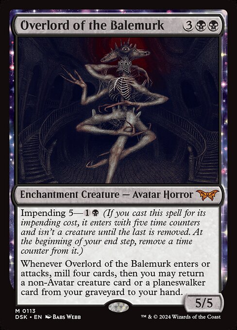 MTG Overlord of the Balemurk DSK 113 Regular Nonfoil
