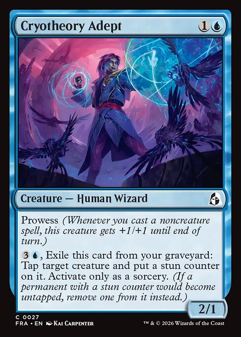 MTG Cryotheory Adept FRA 027 Standard Nonfoil front