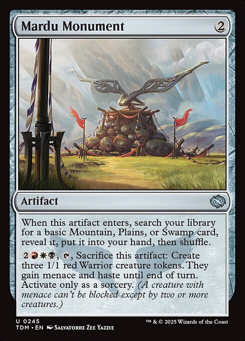 MTG Mardu Monument TDM 245 Regular Nonfoil