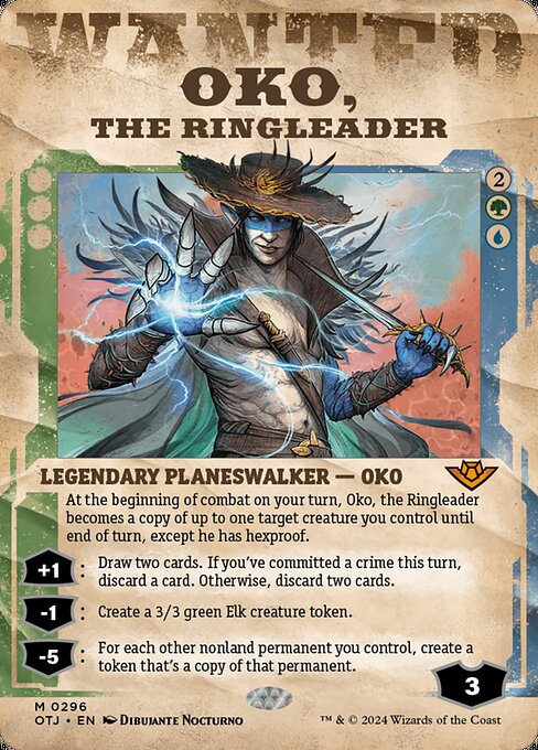 MTG Oko, the Ringleader OTJ 296 Wanted Poster Foil