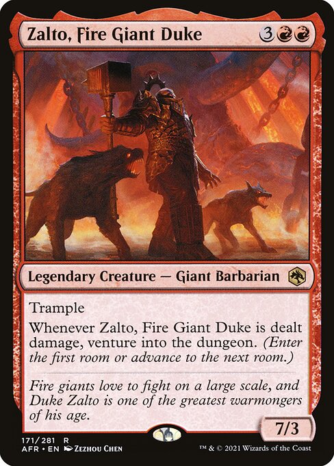 MTG Zalto, Fire Giant Duke AFR 171 Regular Foil