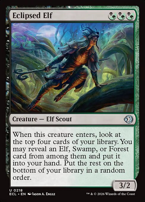 MTG Eclipsed Elf ECL 218 Regular Nonfoil