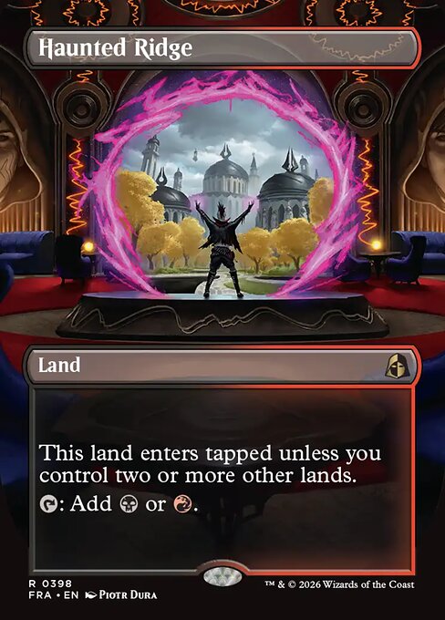 MTG Haunted Ridge FRA 398 Borderless Portal View Nonfoil front