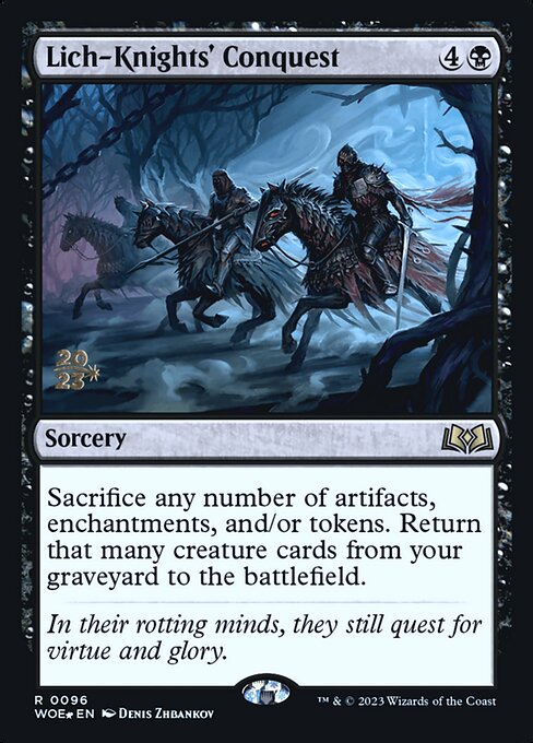MTG Lich-Knights' Conquest PWOE 096s Prerelease Foil