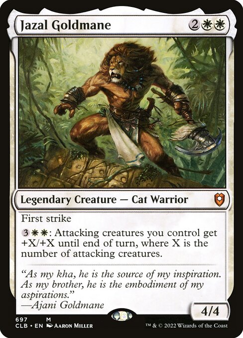 MTG Jazal Goldmane CLB 697 Commander Deck Nonfoil