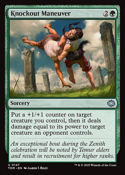 MTG Knockout Maneuver TDM 147 Regular Foil