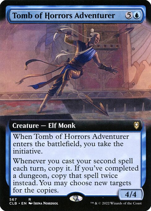 MTG Tomb of Horrors Adventurer CLB 567 Extended Art Nonfoil