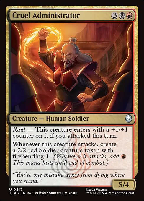MTG Cruel Administrator TLA 213 Regular Nonfoil