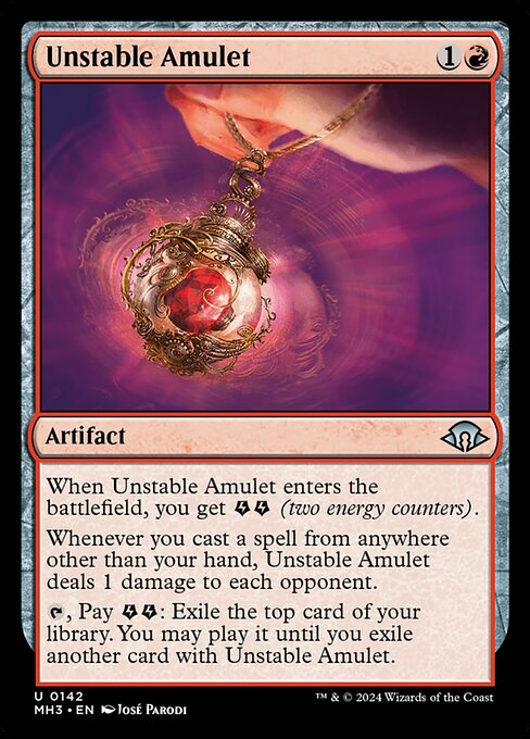 MTG Unstable Amulet MH3 142 Regular Nonfoil