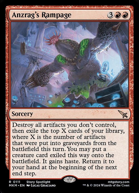 MTG Anzrag's Rampage MKM 111 Regular Foil
