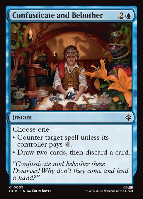 MTG Confusticate and Bebother HOB 035 Regular Nonfoil