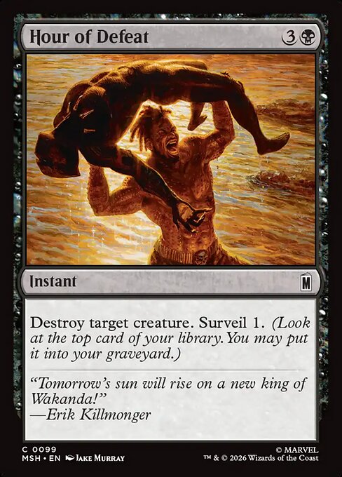 MTG Hour of Defeat MSH 099 Regular Foil