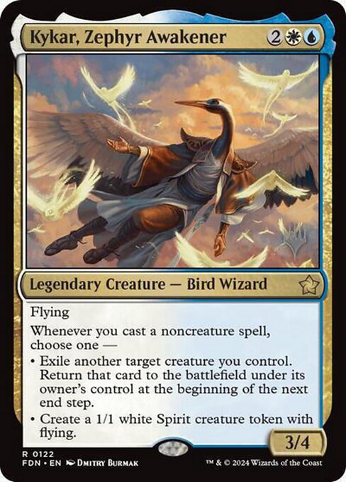 MTG Kykar, Zephyr Awakener PFDN 122p Promo Pack Nonfoil