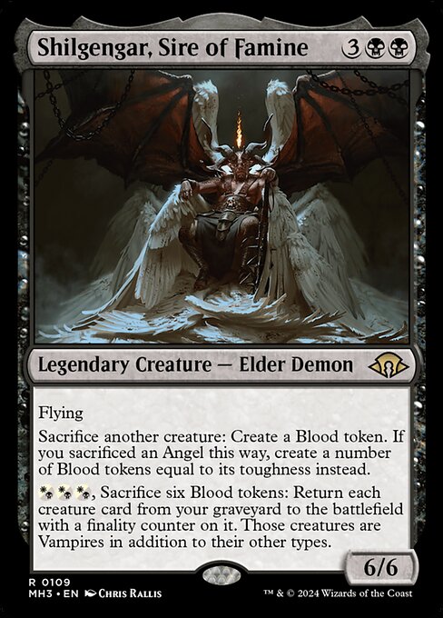 MTG Shilgengar, Sire of Famine MH3 109 Regular Nonfoil