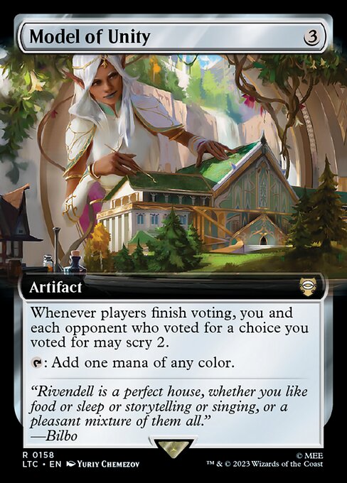 MTG Model of Unity LTC 158 Extended Art Nonfoil