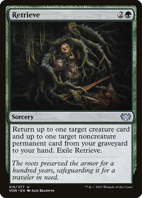 MTG Retrieve VOW 215 Standard Foil front