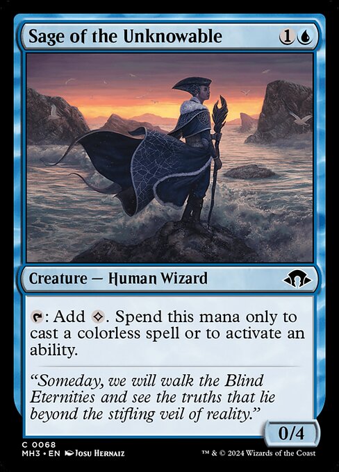 MTG Sage of the Unknowable MH3 068 Regular Nonfoil