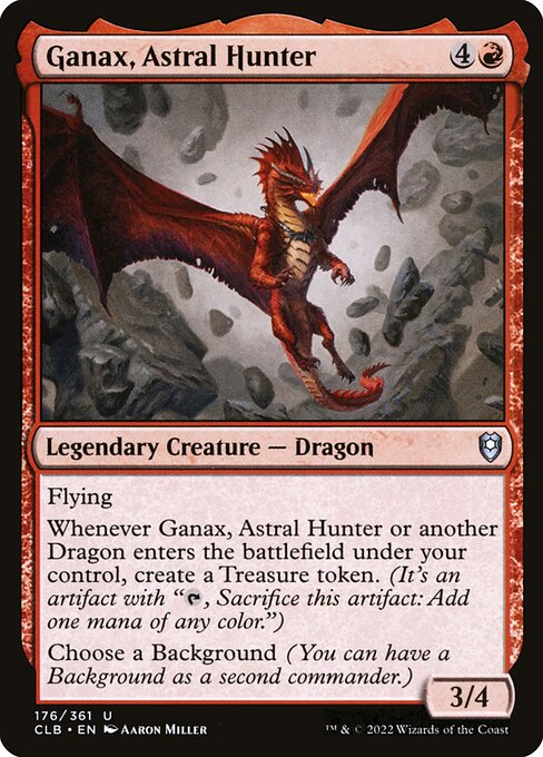 MTG Ganax, Astral Hunter CLB 176 Regular Nonfoil