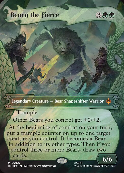 MTG Beorn the Fierce HOB 266 Alternate Art Surge Foil