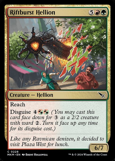 MTG Riftburst Hellion MKM 228 Regular Nonfoil