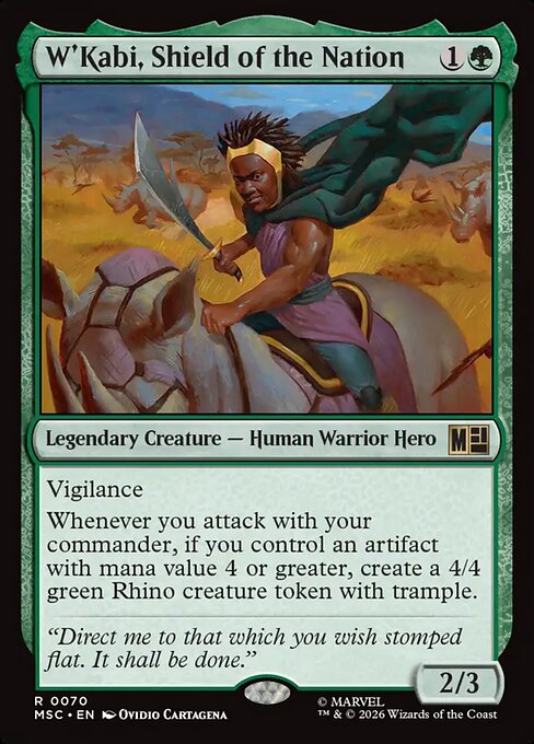 MTG W'Kabi, Shield of the Nation MSC 070 Regular Nonfoil