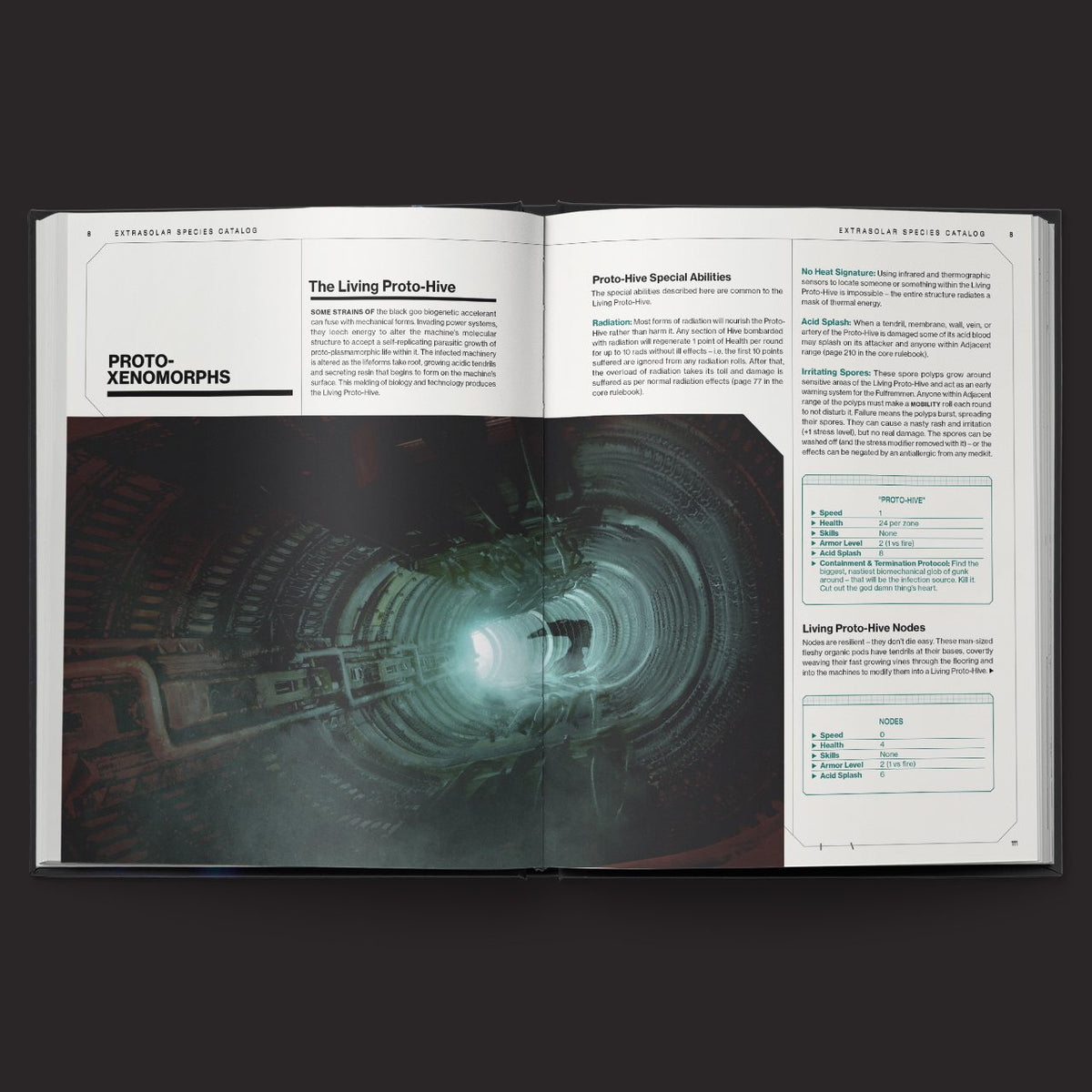 ALIEN RPG Building Better Worlds Evolved Edition interior rules and artwork spread 3