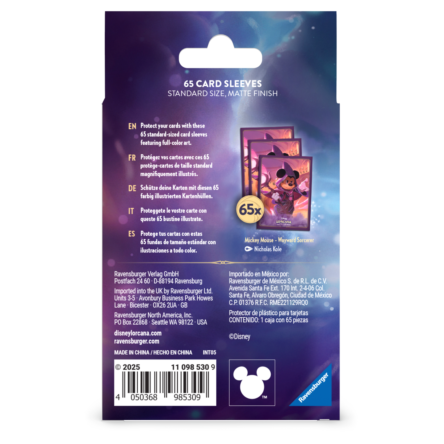 Lorcana Reign of Jafar Sleeves: Mickey