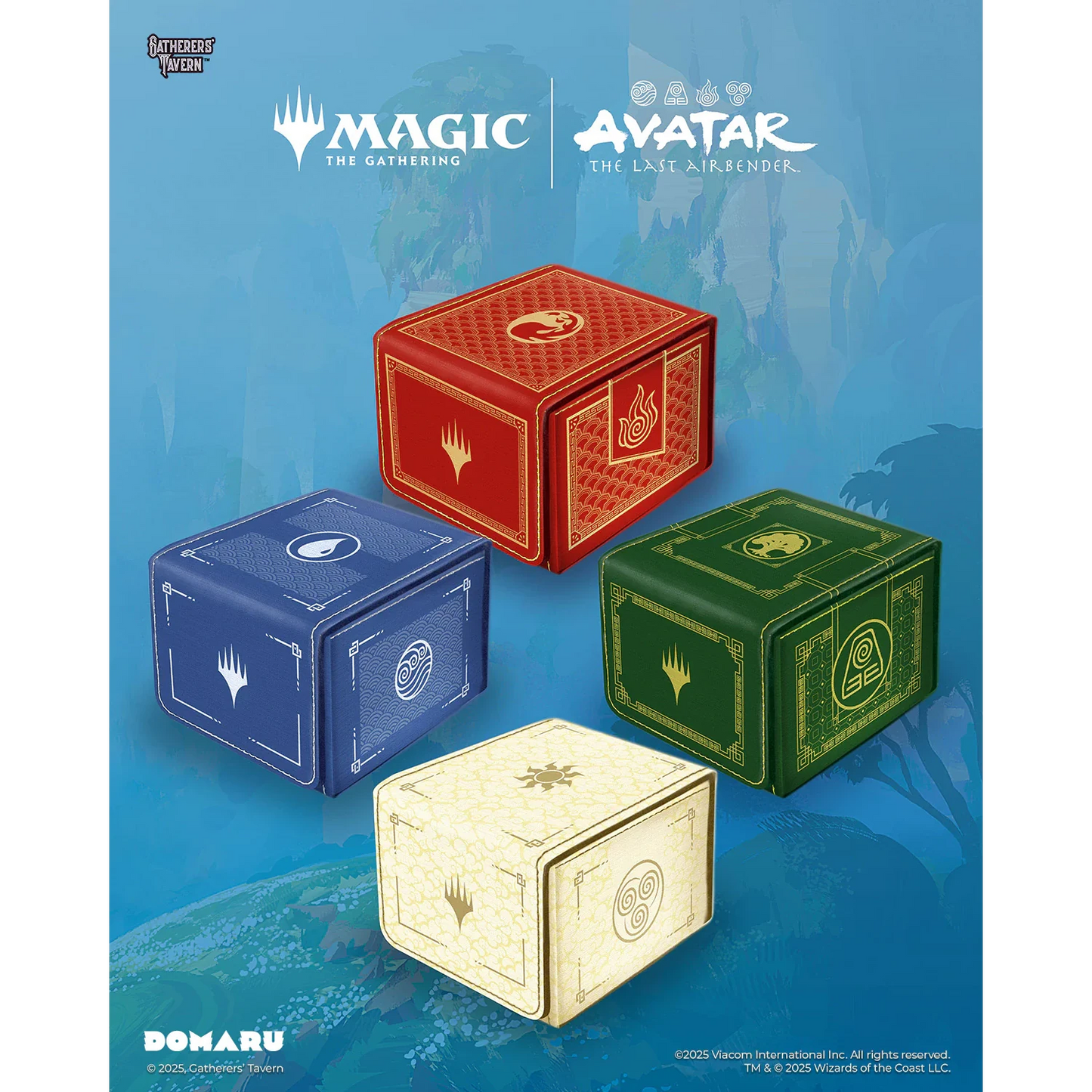 Avatar The Last Airbender Fire Air Water Earth DOMARU Box for TCG cards
