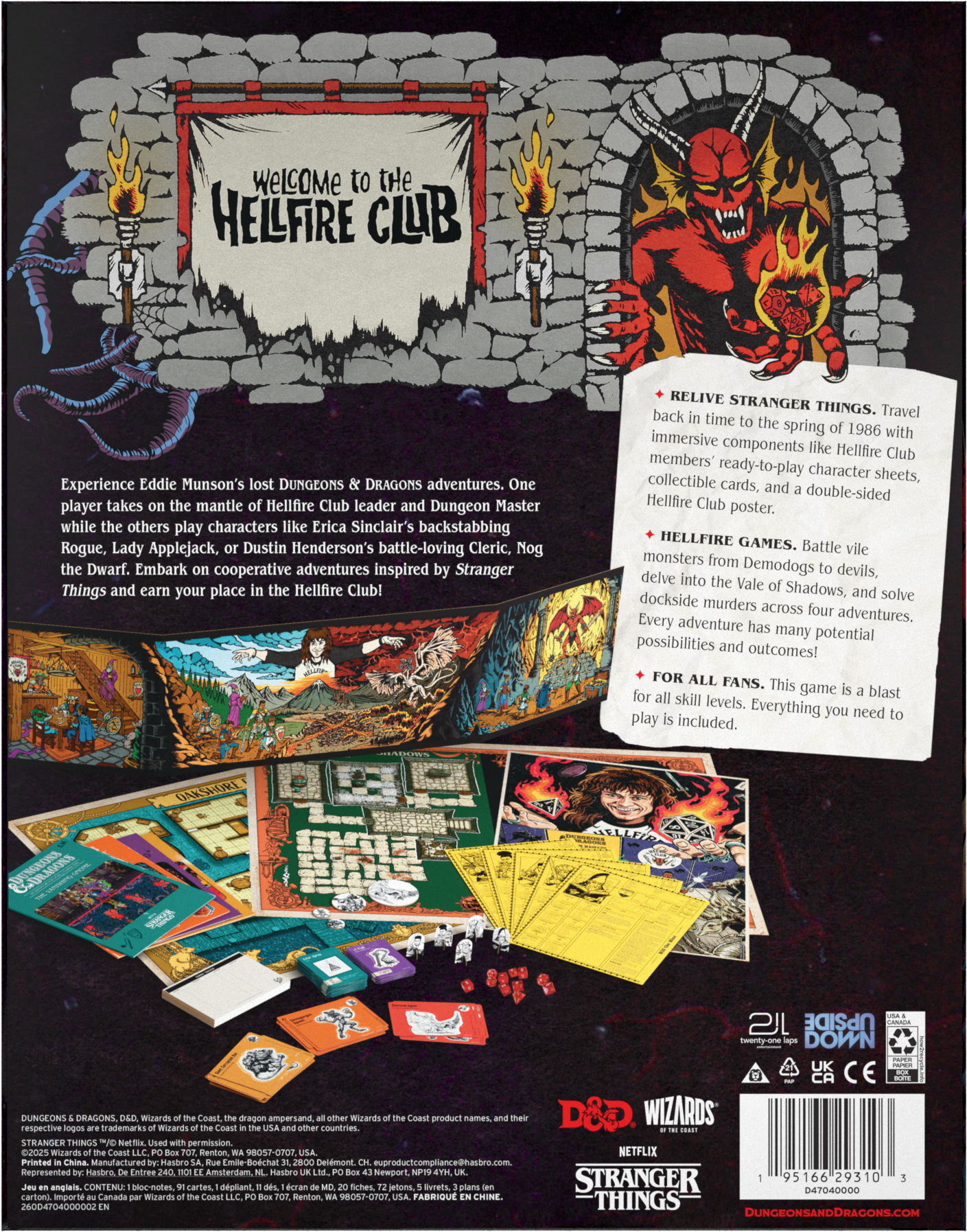 D&D Stranger Things: Welcome to the Hellfire Club - Expected October Release