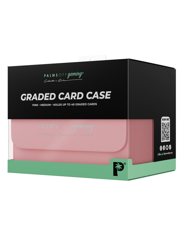pink graded card case for Pokémon MTG and collectable cards