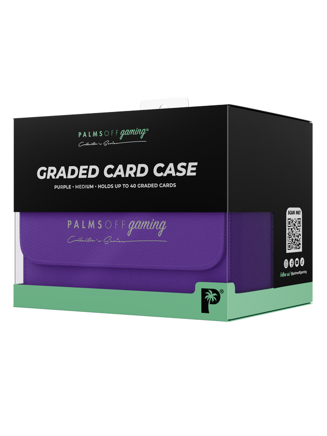 purple graded card case for Pokémon MTG and collectable cards