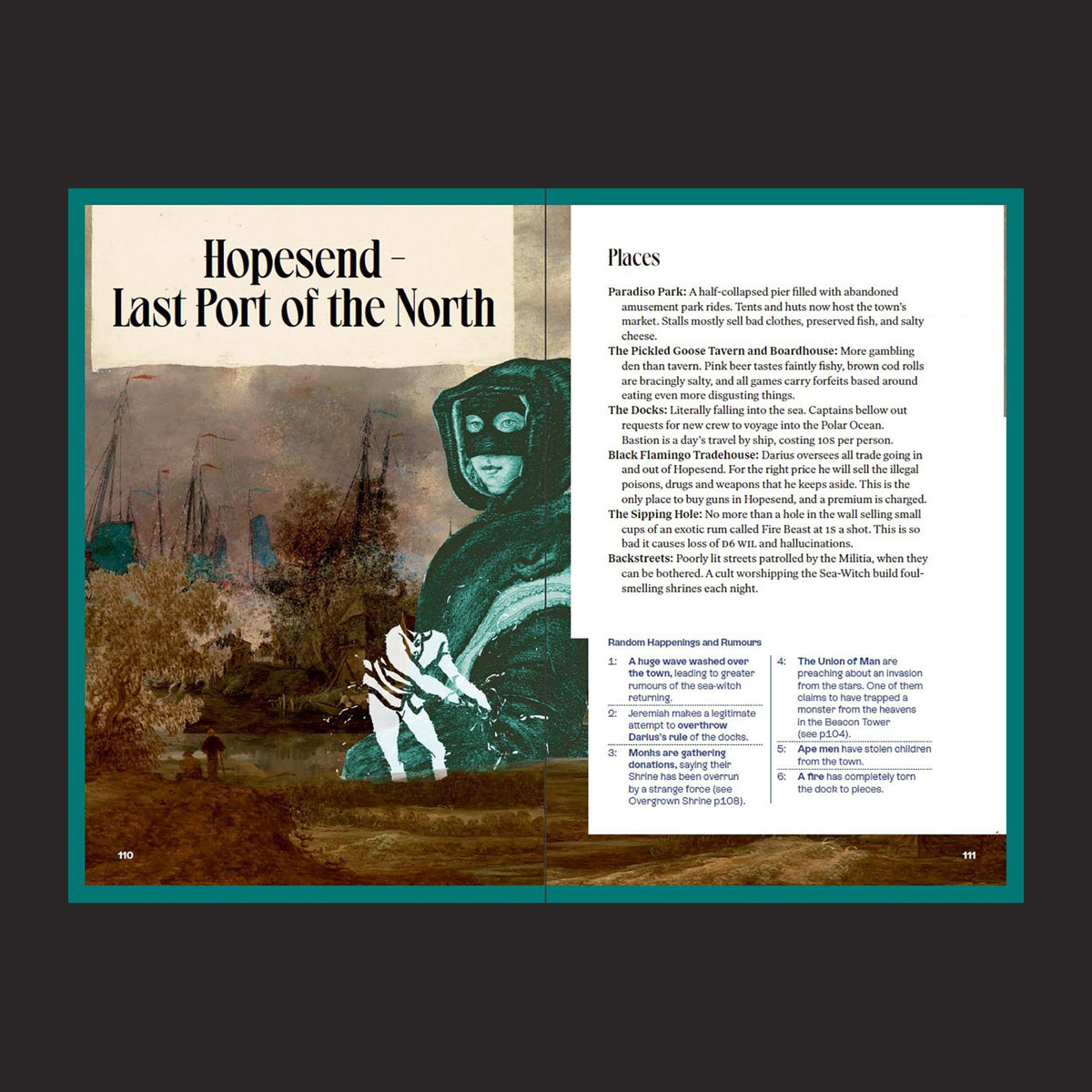 Into the Odd Remastered interior rules and artwork spread 7