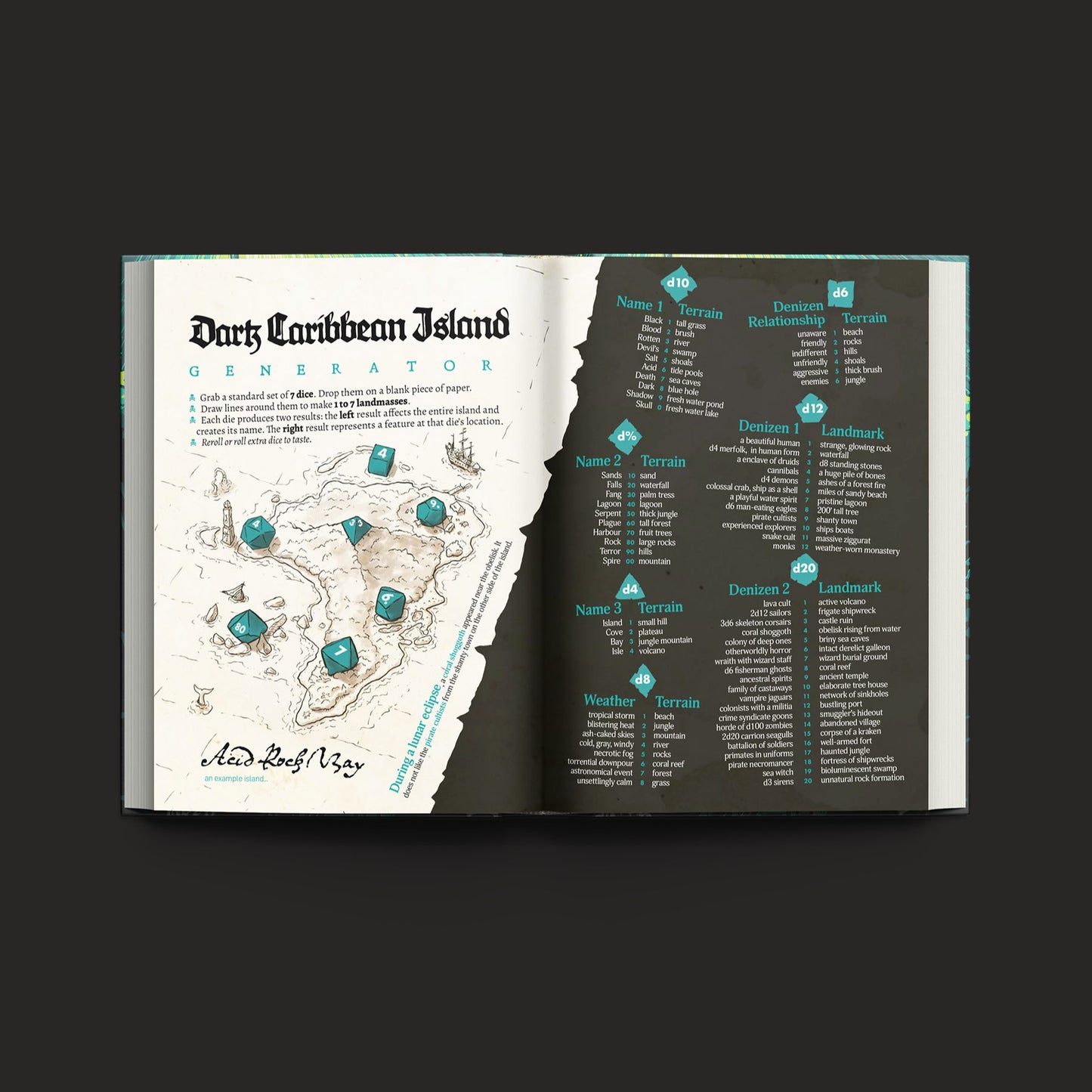 Pirate Borg Down Among the Dead interior rules and artwork spread 03