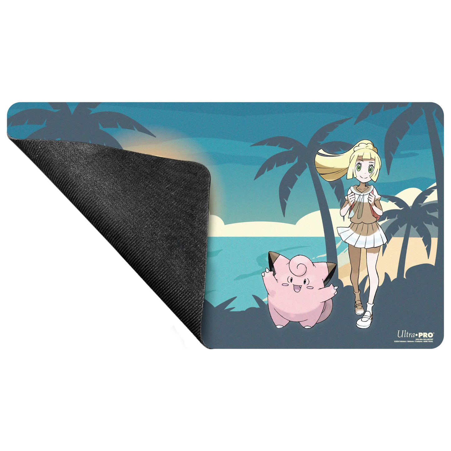 Pokémon TCG playmat with Lillie and Clefairy