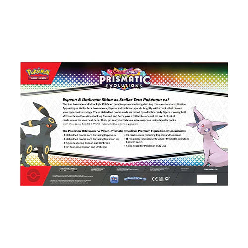Pokemon TCG Scarlet & Violet 8.5 Prismatic Evolutions Premium Figure Box
