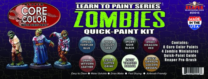 Reaper Learn to Paint: Zombies Quick-Paint Kit