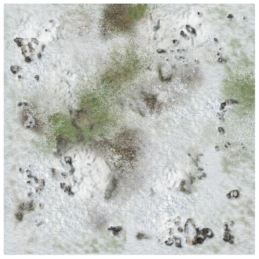 Winter Snowscape Gaming Mat 3x3