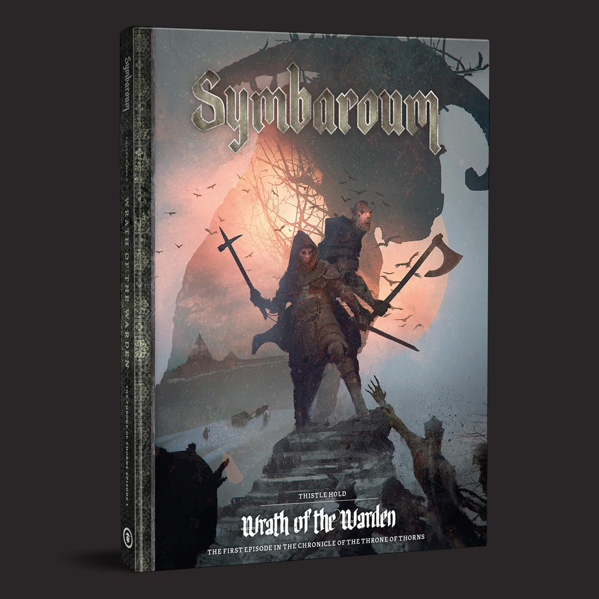 Symbaroum RPG, Thistle Hold, Wrath of the Warden front cover and product presentation