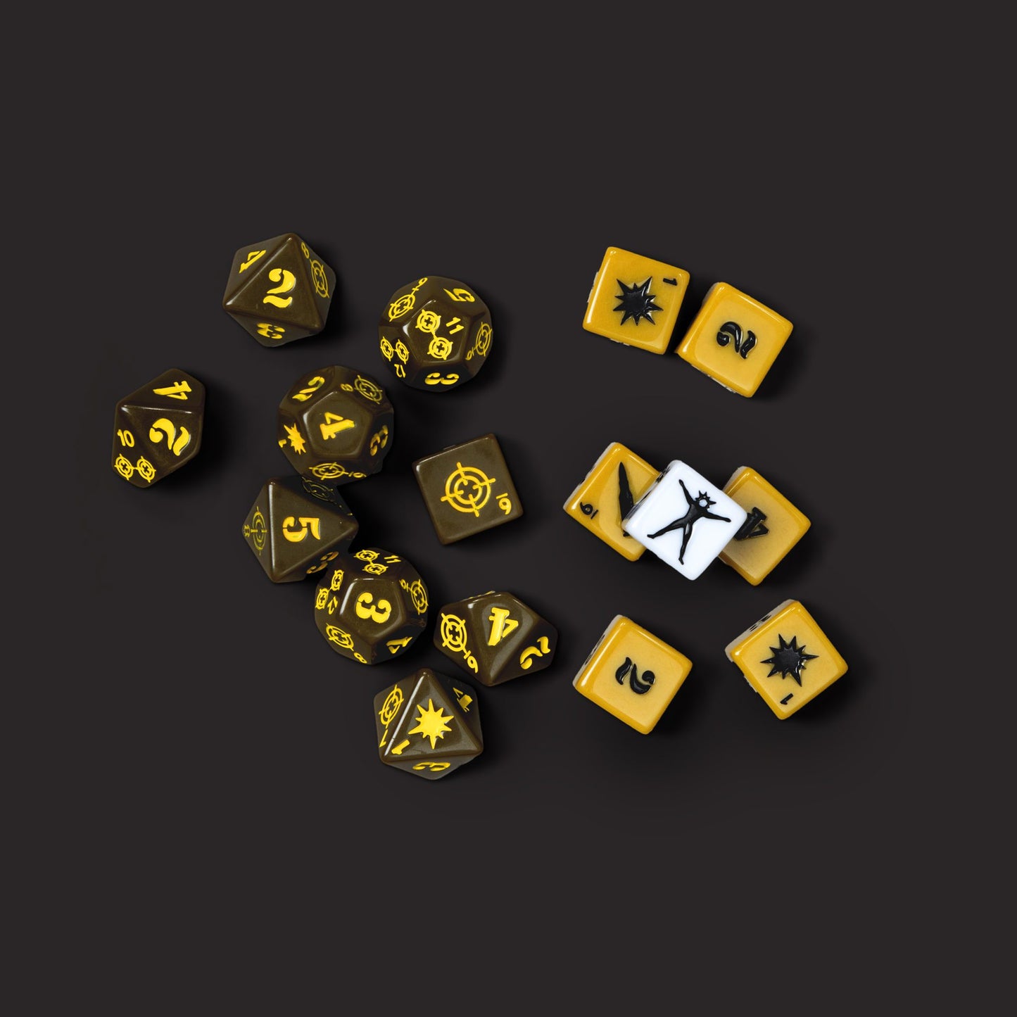 Twilight: 2000 RPG engraved dice set