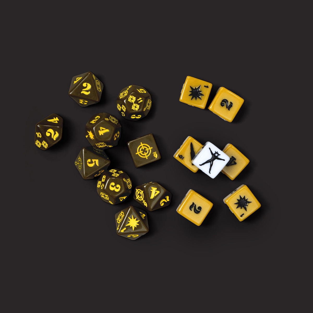 Twilight 2000 RPG, Dice Set engraved custom dice set