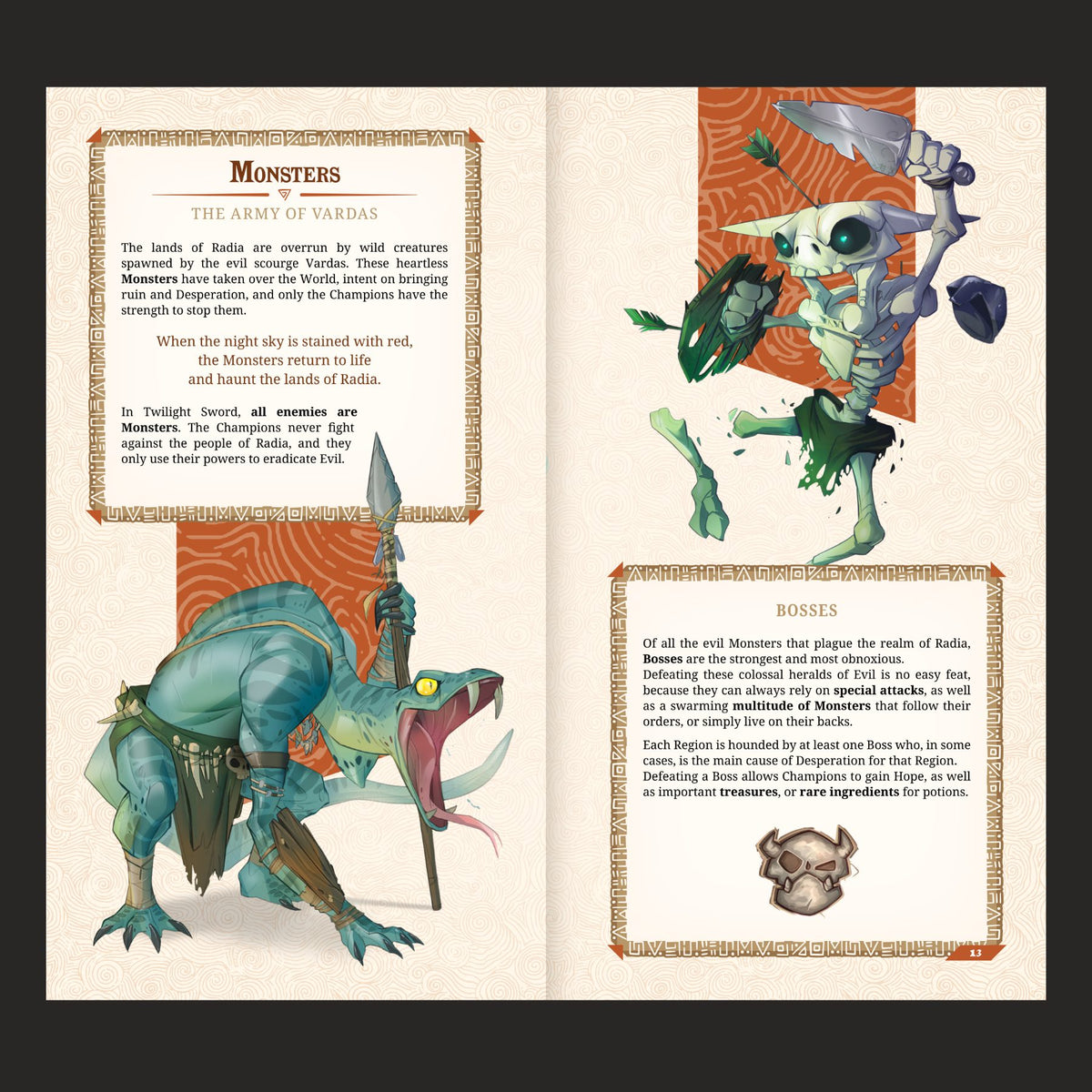 Twilight Sword RPG Core Rulebook interior page spread 3