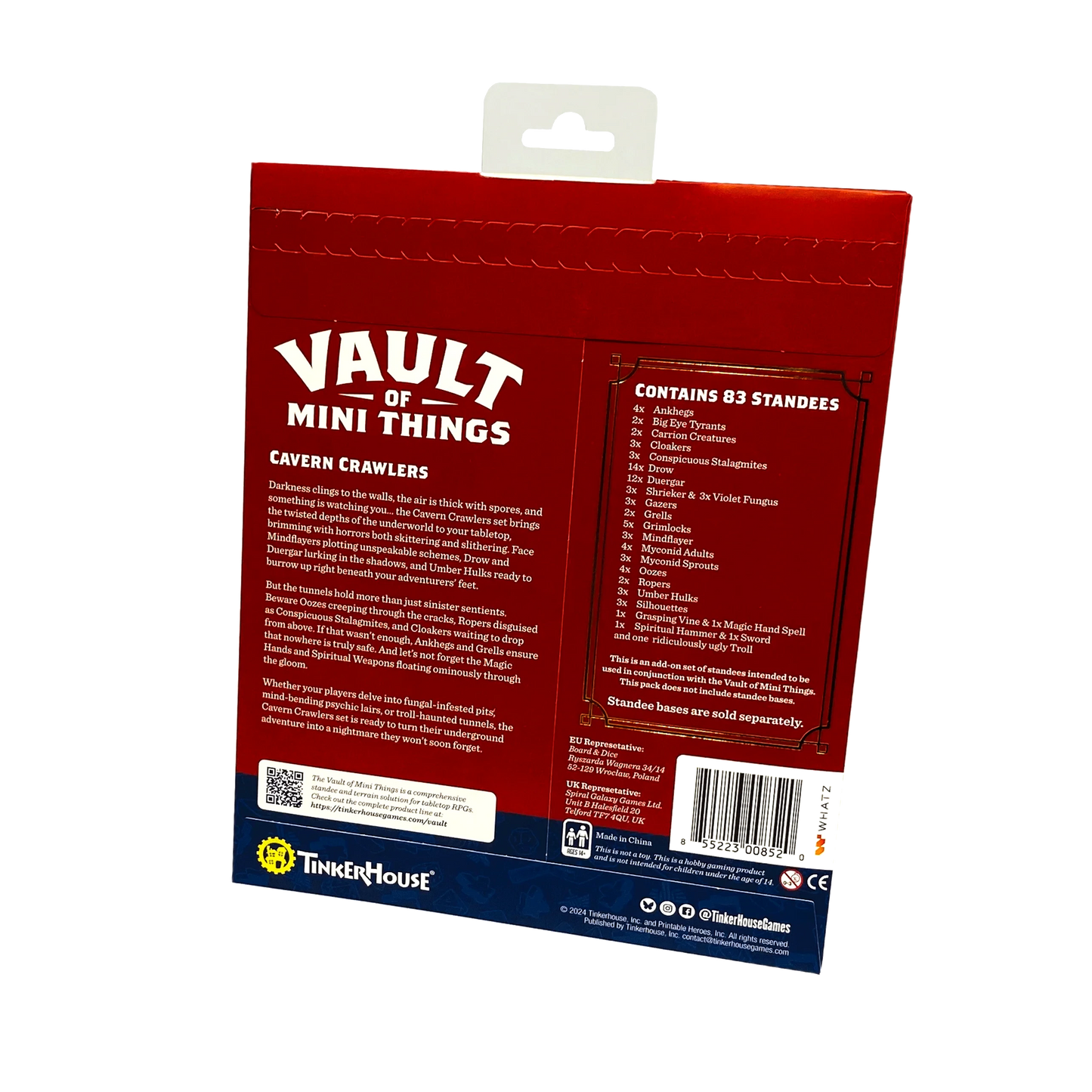 Vault of Mini Things Cavern Crawlers - Standee Expansion Pack Back