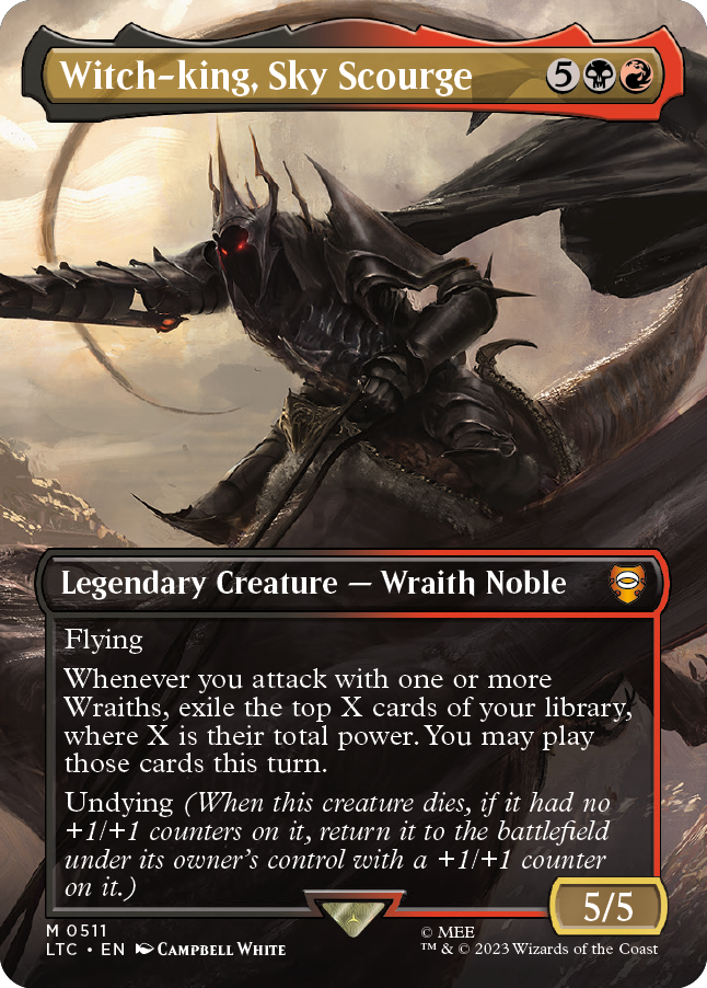 MTG Lord of the Rings Witch-king Sky Scourge card