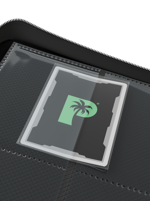 Palms Off Gaming black 12 Pocket Zip Binder